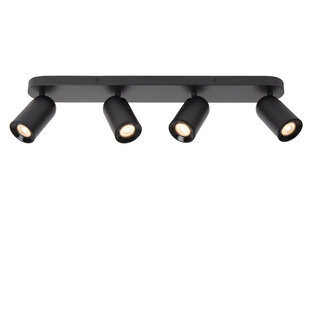 LUCIDE PUNCH - Plafondspot - 4xGU10 - Zwart