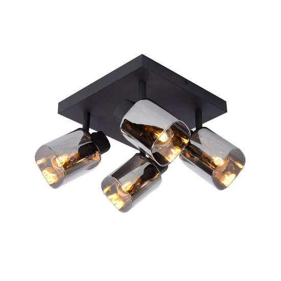 LUCIDE LUCIDE ALION - Ceiling Spot - 4xE14 - Black - Perfect lighting for any space