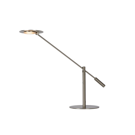 LUCIDE LUCIDE ANSELMO - Dimbare LED Bureaulamp met Mat Chroom Afwerking