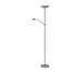 LUCIDE LUCIDE ZENITH - Dimmable LED Reading Lamp with Matte Chrome Finish