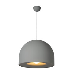LUCIDE AKRON - Pendant Lamp - Ø 50 cm - 1xE27 - Grey