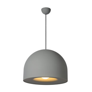 LUCIDE AKRON - Pendant Lamp - Ø 50 cm - 1xE27 - Grey