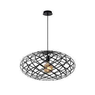 LUCIDE WOLFRAM - Pendant Lamp - Ø 65 cm - 1xE27 - Black