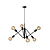 LUCIDE LUCIDE LESTER - Hanglamp - 6xE27 - Zwart