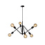LUCIDE LUCIDE LESTER - Lámpara Colgante - 6xE27 - Negra - Crea un ambiente acogedor en tu hogar