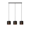 LUCIDE LUCIDE ROSAS - Lámpara Colgante - 3xE27 - Negra - Perfecta para cualquier espacio interior