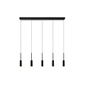 LUCIDE LUCIDE TUBULE - Suspension - LED - 5x7W 2700K - Noir - Créez une atmosphère chaleureuse dans votre intérieur