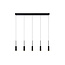 LUCIDE LUCIDE TUBULE - Pendant Lamp - LED - 5x7W 2700K - Black - Create a warm atmosphere in your interior
