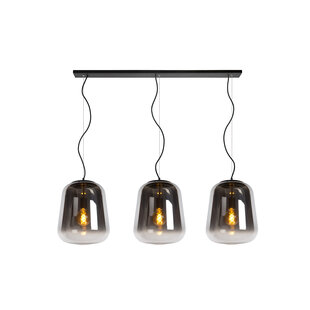 LUCIDE GLORIO - Lámpara colgante - 3xE27 - Negro