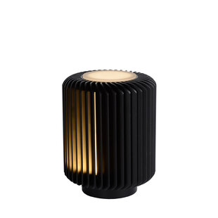 LUCIDE TURBIN - Lámpara de Mesa - Ø 10,6 cm - LED - 1x5W 3000K - Negro