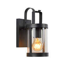 LUCIDE LINDELO - Outdoor Wall Lamp - 1xE27 - IP23 - Black