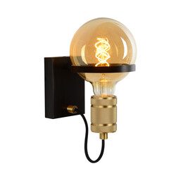 LUCIDE OTTELIEN - Wandleuchte - Ø 17,7 cm - 1xE27 - Schwarz
