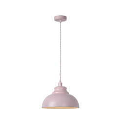 LUCIDE ISLA - Lámpara colgante - Ø 29 cm - 1xE14 - Rosa