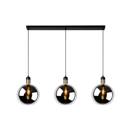 LUCIDE LUCIDE JULIUS - Hanglamp - 3xE27 - Fumé - Creëer een sfeervolle ambiance in uw interieur