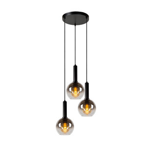 LUCIDE MARIUS - Lámpara Colgante - Ø 48,5 cm - 3xE27 - Negro
