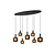 LUCIDE LUCIDE ELOISE - Hanglamp - 7xE27 - Schwarz