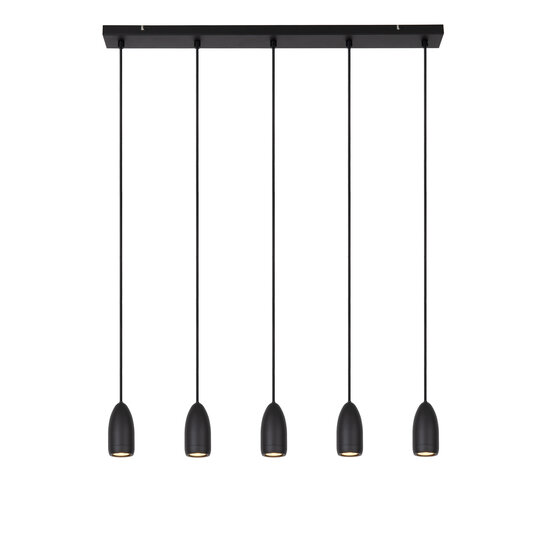 LUCIDE LUCIDE EVORA - Stylish Pendant Light with 5xGU10 in Black