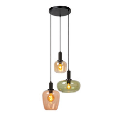 LUCIDE ILONA - Lámpara colgante - 3xE27 - Negro