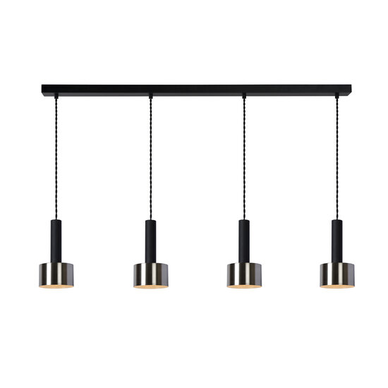 LUCIDE LUCIDE TEUN - Stylish Pendant Light with 4xE27 Socket in Black