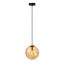 LUCIDE LUCIDE MONSARAZ - Suspension Élégante en Verre Ambre