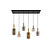 LUCIDE LUCIDE JOANET - Pendant Light - 6xE27 - Fumé