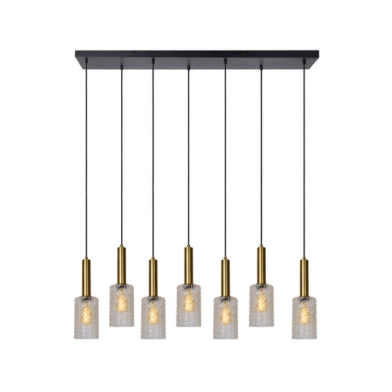 LUCIDE LUCIDE CORALIE - Élégante Suspension Transparente pour Intérieur