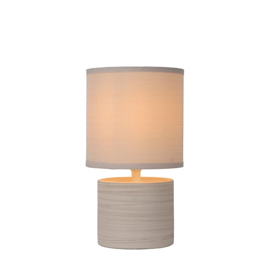 LUCIDE LUCIDE GREASBY - Stijlvolle Beige Tafellamp
