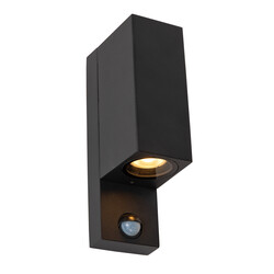 LUCIDE ZARO IR - Außen Wandspot - 2xGU10 - IP65 - Schwarz