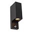 LUCIDE LUCIDE ZARO IR - Outdoor Wall Spot - 2xGU10 - IP65 - Black - Ideal for stylish and durable outdoor lighting