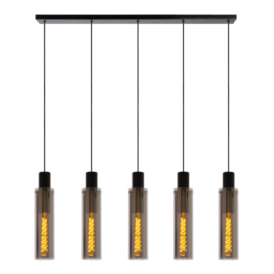 LUCIDE LUCIDE ORLANDO - Stylish Pendant Light with Fumé Glass