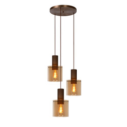 LUCIDE TOLEDO - Suspension - 3xE27 - Ambre