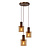 LUCIDE LUCIDE TOLEDO - Suspension - 3xE27 - Ambre