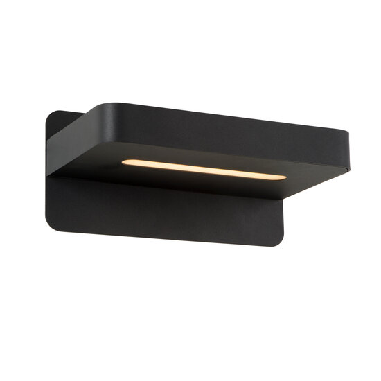 LUCIDE LUCIDE ATKIN - Lámpara de noche - LED - 1x6W 3000K - Con puerto de carga USB - Negro - Perfecta para un dormitorio acogedor