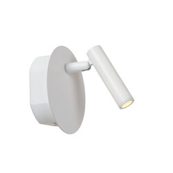 LUCIDE JOLIJN - Lámpara de Cama Recargable - Batería - Ø 10,2 cm - LED - 1x2W 3000K - Con Sistema de Montaje Magnético - Blanco