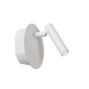 LUCIDE JOLIJN - Rechargeable Bed Lamp - Battery - Ø 10.2 cm - LED - 1x2W 3000K - With Magnetic Mounting System - White