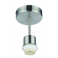 Fantasia Nina lampara colgante gris 140mm pantalla tela