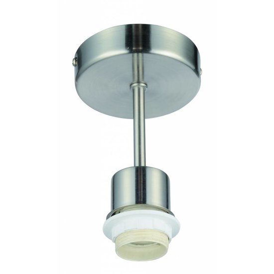 Fantasia Nina pendant light 140mm high in brushed steel, E27 fitting, shade sold separately
