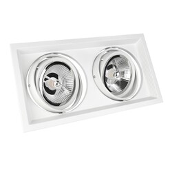 Fantasia Barema AR111 square recessed spot white incl. AR111 12.4W