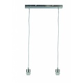 Fantasia Nina pendant light 440mm wide in brushed steel, 2x E27 fitting, shade sold separately