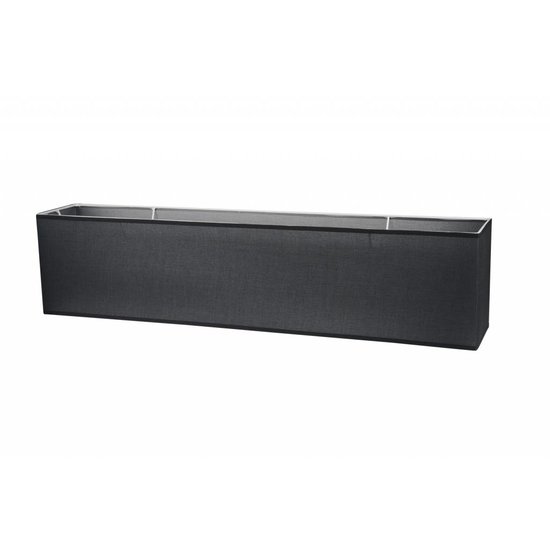 Lampenschirm aus rechteckigem Stoff, 1200 mm, ecru/schwarz/taupe für ARM-301