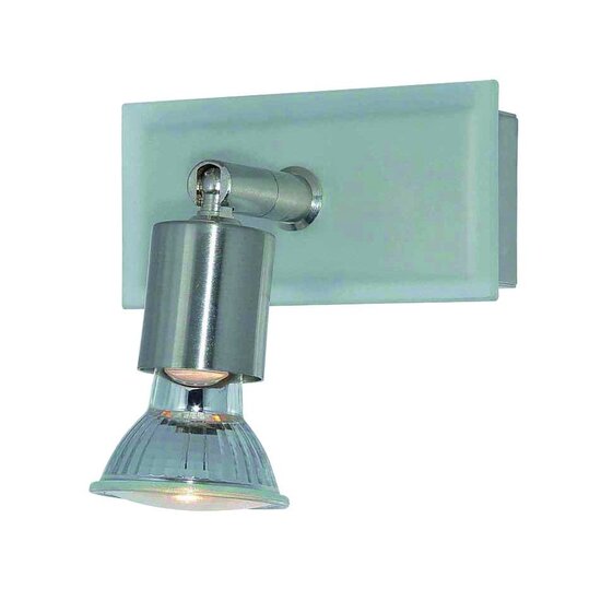 Fantasia Rune Deckenspot GU10 weisses Metall, schwenkbar, Abmessungen 100 x 45 x 150 mm