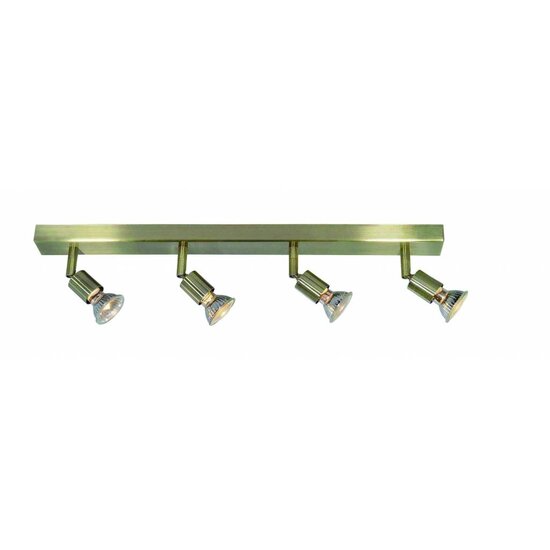 Fantasia Lámpara de techo GU10x4 blanca, gris, bronce, vidrio 550mm larga - Ideal para tus espacios
