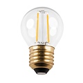 Fantasia LED kogellamp E14 G45 4W, helder glas met kooldraadeffect, 2700K warm wit licht, dimbaar