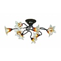 Fantasia Fantasia Megan Pendelleuchte in Ruggine-Farbe, klassisch antik, 9x G9 28W inklusive, 650 mm