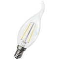 Fantasia E14 LED kaarslamp filament C35, 4W, 440 lumen, 2700K warm wit, mat wit glas, dimbaar