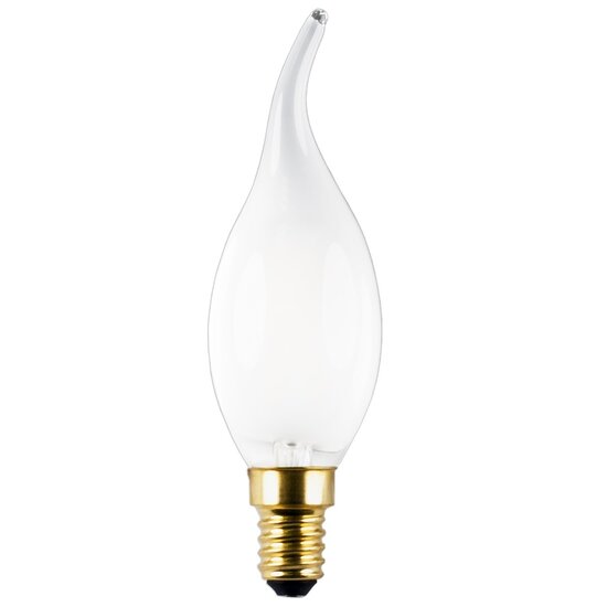 Fantasia E14 LED Kerzenlampe Filament C35, 4W, 440 Lumen, 2700K warmweiß, mattweißes Glas, dimmbar