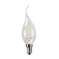 Fantasia E14 LED Kerzenlampe Filament C35, 4W, 440 Lumen, 2700K warmweiß, mattweißes Glas, dimmbar