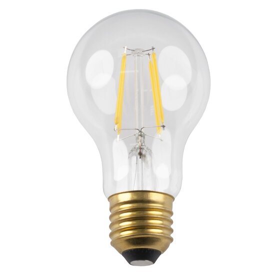 Fantasia LED filament lamp, E27 fitting, 4W, warm white 2700K, dimmable, clear glass