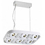 Fantasia Lámpara colgante Fantasia Galaxy - aluminio, blanco, 6x5W LED COB, 3000K blanco cálido, regulable, 455x300x1000mm, IP20