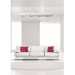 Lámpara colgante Fantasia Galaxy comedor LED 4x5W blanca
